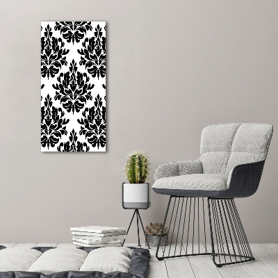Cuadro de cristal moderno efecto brillo vertical Adornos