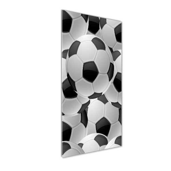 Cuadro decorativo en cristal con canto pulido vertical Fútbol americano