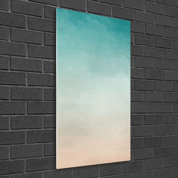 Fotocuadro de cristal elegante para hogar vertical Fumar