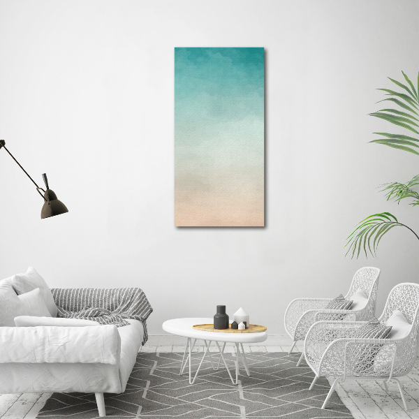 Fotocuadro de cristal elegante para hogar vertical Fumar