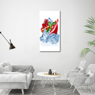 Cuadro de cristal moderno efecto brillo vertical Granada