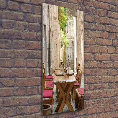 Fotocuadro de cristal elegante para hogar vertical Korcula, Croacia