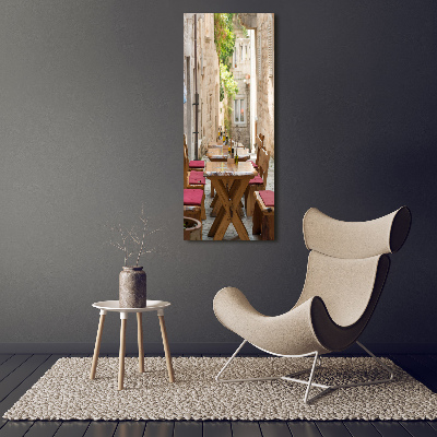 Fotocuadro de cristal elegante para hogar vertical Korcula, Croacia