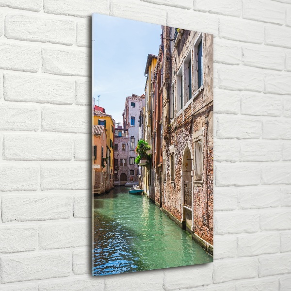 Cuadro decorativo en cristal con canto pulido vertical Venecia, Italia