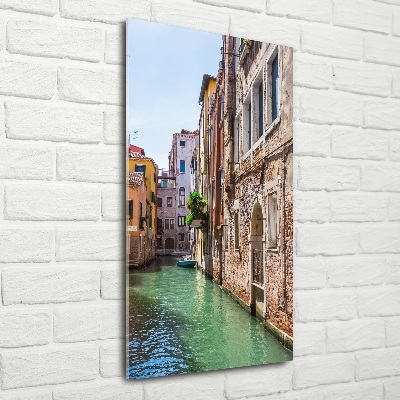 Cuadro decorativo en cristal con canto pulido vertical Venecia, Italia