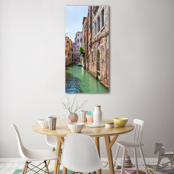Cuadro decorativo en cristal con canto pulido vertical Venecia, Italia