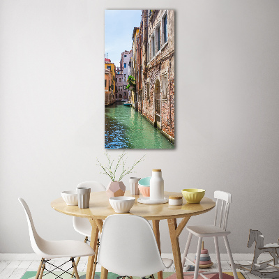 Cuadro decorativo en cristal con canto pulido vertical Venecia, Italia