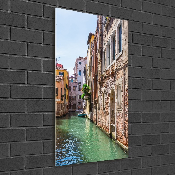 Cuadro decorativo en cristal con canto pulido vertical Venecia, Italia