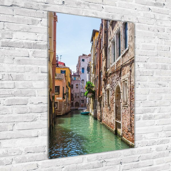 Cuadro decorativo en cristal con canto pulido vertical Venecia, Italia