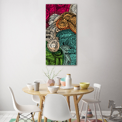 Foto obraz na szkle pionowy Abstrakcyjne pióra