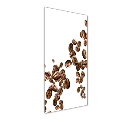 Cuadro de vidrio templado 4mm para pared vertical Granos de café