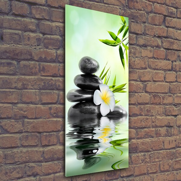 Cuadro de vidrio templado 4mm para pared vertical Bambú