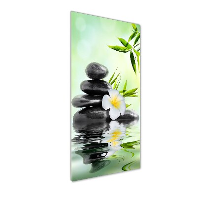 Cuadro de vidrio templado 4mm para pared vertical Bambú