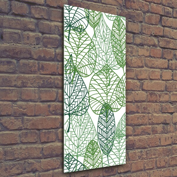 Cuadro de vidrio templado 4mm para pared vertical Hojas