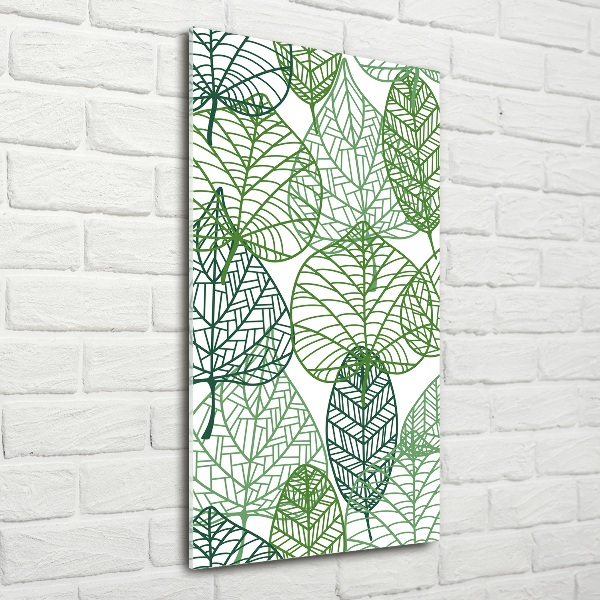 Cuadro de vidrio templado 4mm para pared vertical Hojas