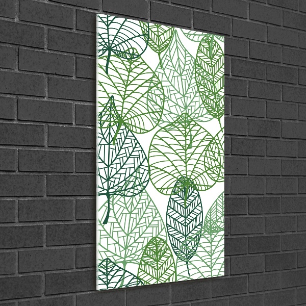 Cuadro de vidrio templado 4mm para pared vertical Hojas