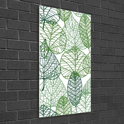 Cuadro de vidrio templado 4mm para pared vertical Hojas