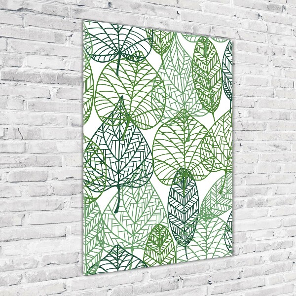 Cuadro de vidrio templado 4mm para pared vertical Hojas