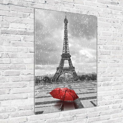 Cuadro de vidrio templado 4mm para pared vertical Torre Eiffel de París