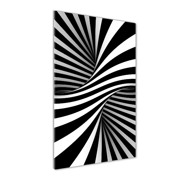 Cuadro de vidrio templado 4mm para pared vertical Vórtice abstracto