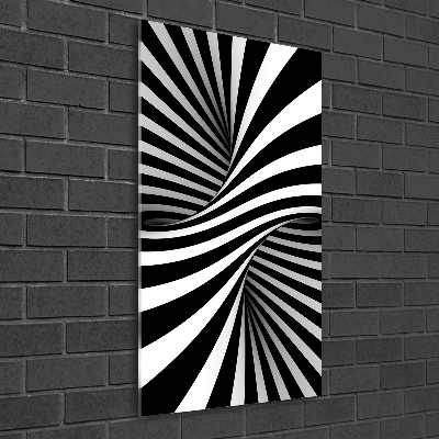 Cuadro de vidrio templado 4mm para pared vertical Vórtice abstracto