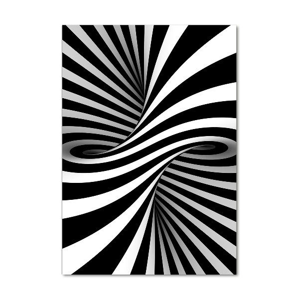 Cuadro de vidrio templado 4mm para pared vertical Vórtice abstracto