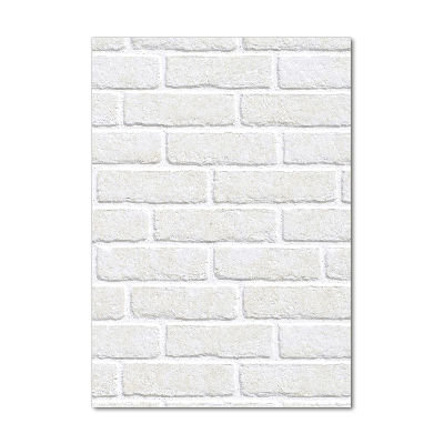 Cuadro de cristal moderno efecto brillo vertical pared de ladrillos