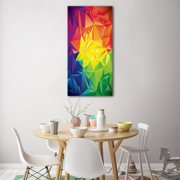 Fotocuadro de cristal elegante para hogar vertical Fondo abstracto