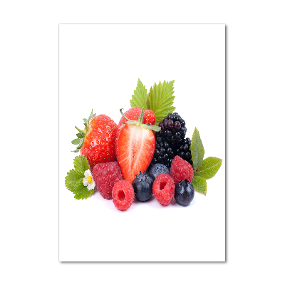 Foto obraz szkło hartowane pionowy Owoce leśne