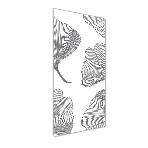 Fotocuadro de cristal elegante para hogar vertical Gingko