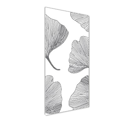 Fotocuadro de cristal elegante para hogar vertical Gingko