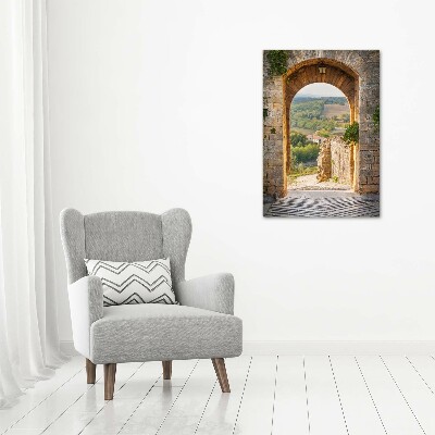 Cuadro de vidrio templado 4mm para pared vertical Toscana, Italia