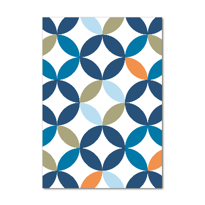 Cuadro de vidrio templado 4mm para pared vertical Fondo geométrico