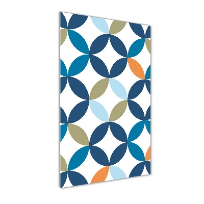 Cuadro de vidrio templado 4mm para pared vertical Fondo geométrico