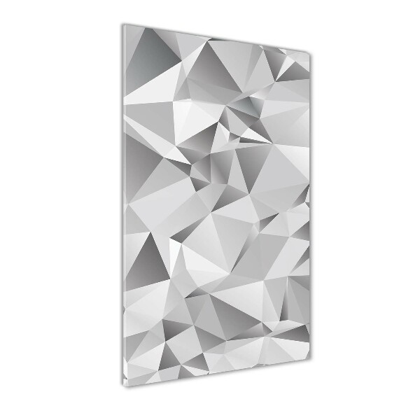 Cuadro de vidrio templado 4mm para pared vertical Abstracción 3D