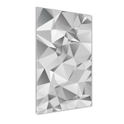 Cuadro de vidrio templado 4mm para pared vertical Abstracción 3D