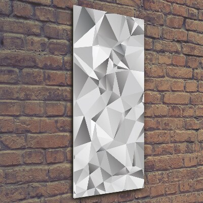 Cuadro de vidrio templado 4mm para pared vertical Abstracción 3D