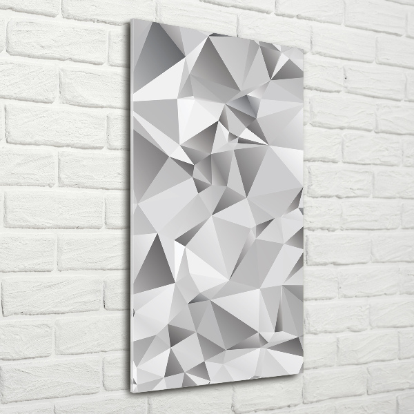 Cuadro de vidrio templado 4mm para pared vertical Abstracción 3D