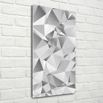 Cuadro de vidrio templado 4mm para pared vertical Abstracción 3D