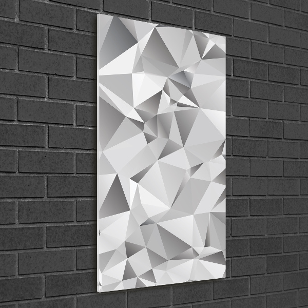 Cuadro de vidrio templado 4mm para pared vertical Abstracción 3D