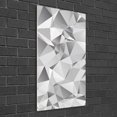 Cuadro de vidrio templado 4mm para pared vertical Abstracción 3D