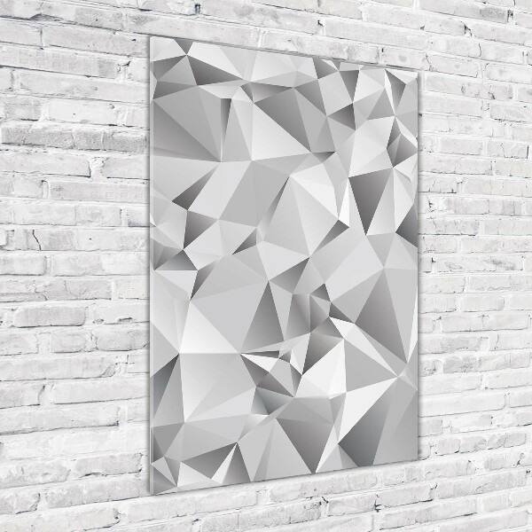 Cuadro de vidrio templado 4mm para pared vertical Abstracción 3D