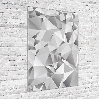 Cuadro de vidrio templado 4mm para pared vertical Abstracción 3D