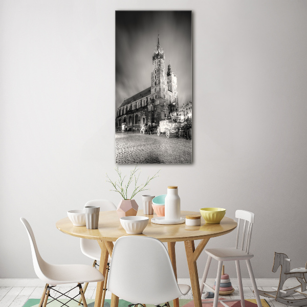 Cuadro de cristal moderno efecto brillo vertical Cracovia, Polonia