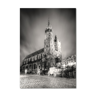 Cuadro de cristal moderno efecto brillo vertical Cracovia, Polonia