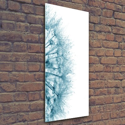 Cuadro de vidrio templado 4mm para pared vertical semillas de diente de león