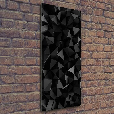 Cuadro de vidrio templado 4mm para pared vertical Abstracción 3D