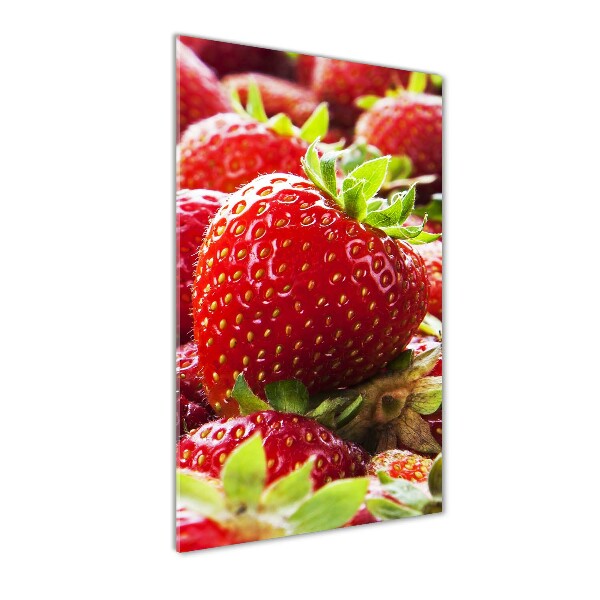 Cuadro decorativo en cristal con canto pulido vertical fresas