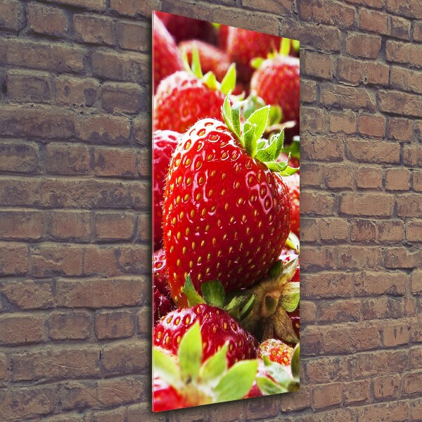 Cuadro decorativo en cristal con canto pulido vertical fresas