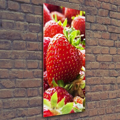Cuadro decorativo en cristal con canto pulido vertical fresas